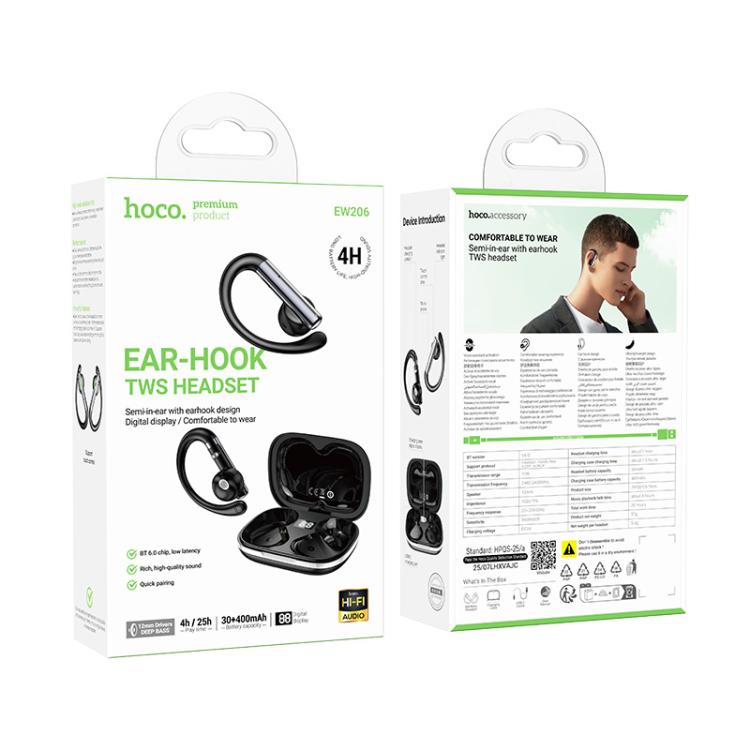 Audífonos Bluetooth In Ear Hoco Ew206 Tws Negro – imagen 4