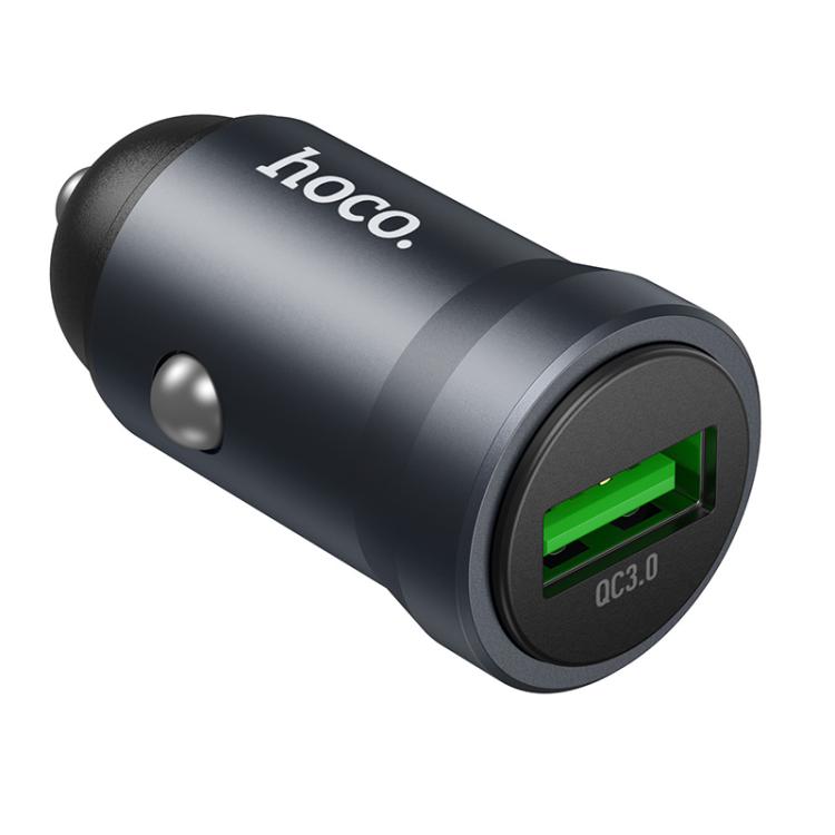 Cargador de Auto Hoco Z62 18w Puerto Usb Negro