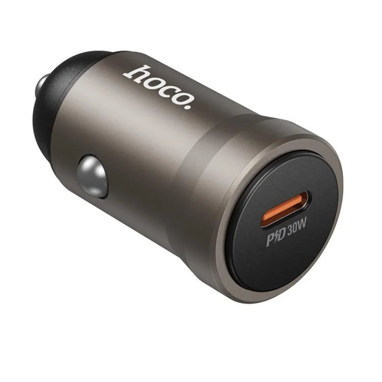 Cargador de Auto Hoco Z62a 30w Puerto Tipo C Negro