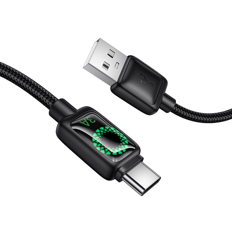 Cable Usb a Tipo C Led Hoco X146 Negro – imagen 3