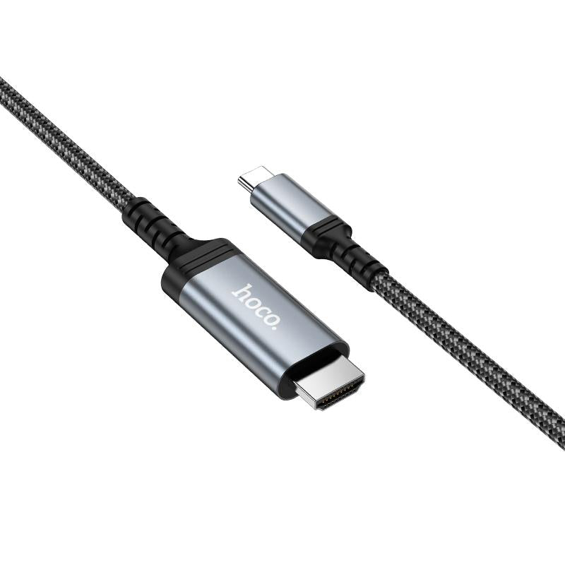 Cable Tipo C a Hdmi 1.8m Hoco Ua43 Negro – imagen 2