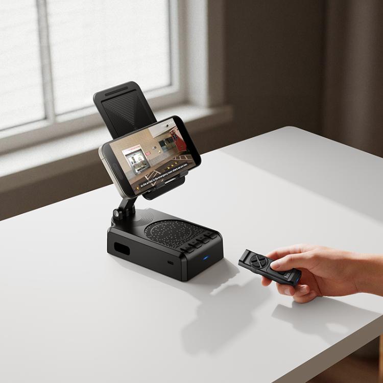 Soporte De Escritorio Parlante Bt Control 3 en 1 Hc45 Negro – imagen 3