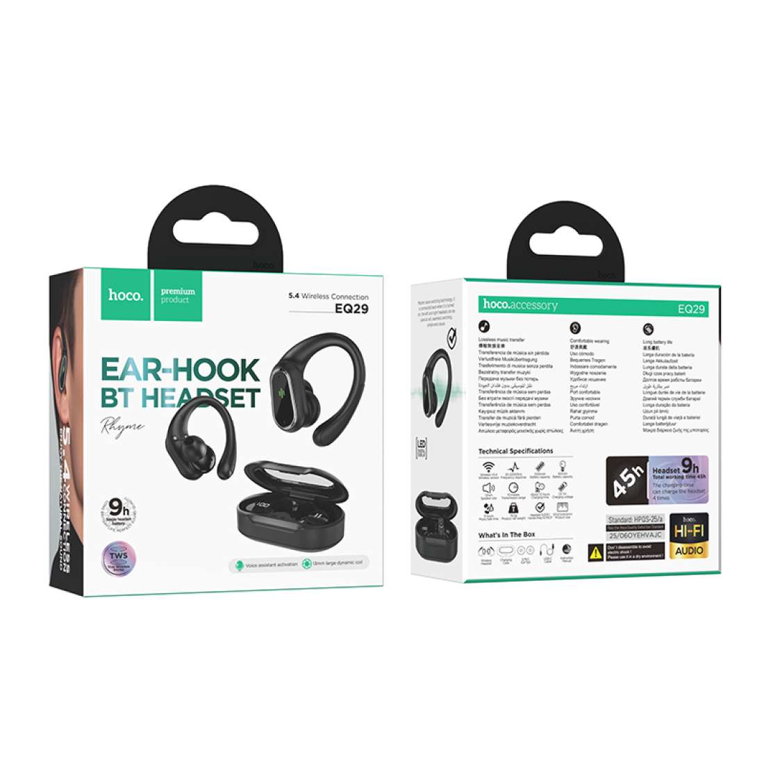 Audífonos Bluetooth In Ear Hoco Eq29 Tws Negro – imagen 2