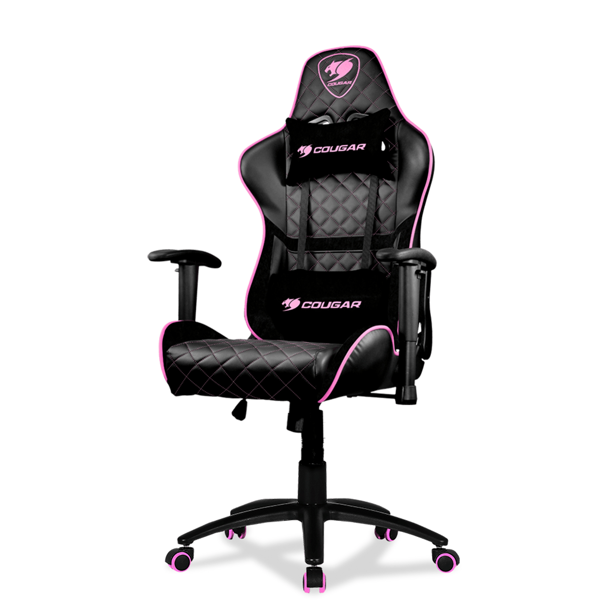 Silla Gamer Profesional Cougar Armor One Negro Rosado