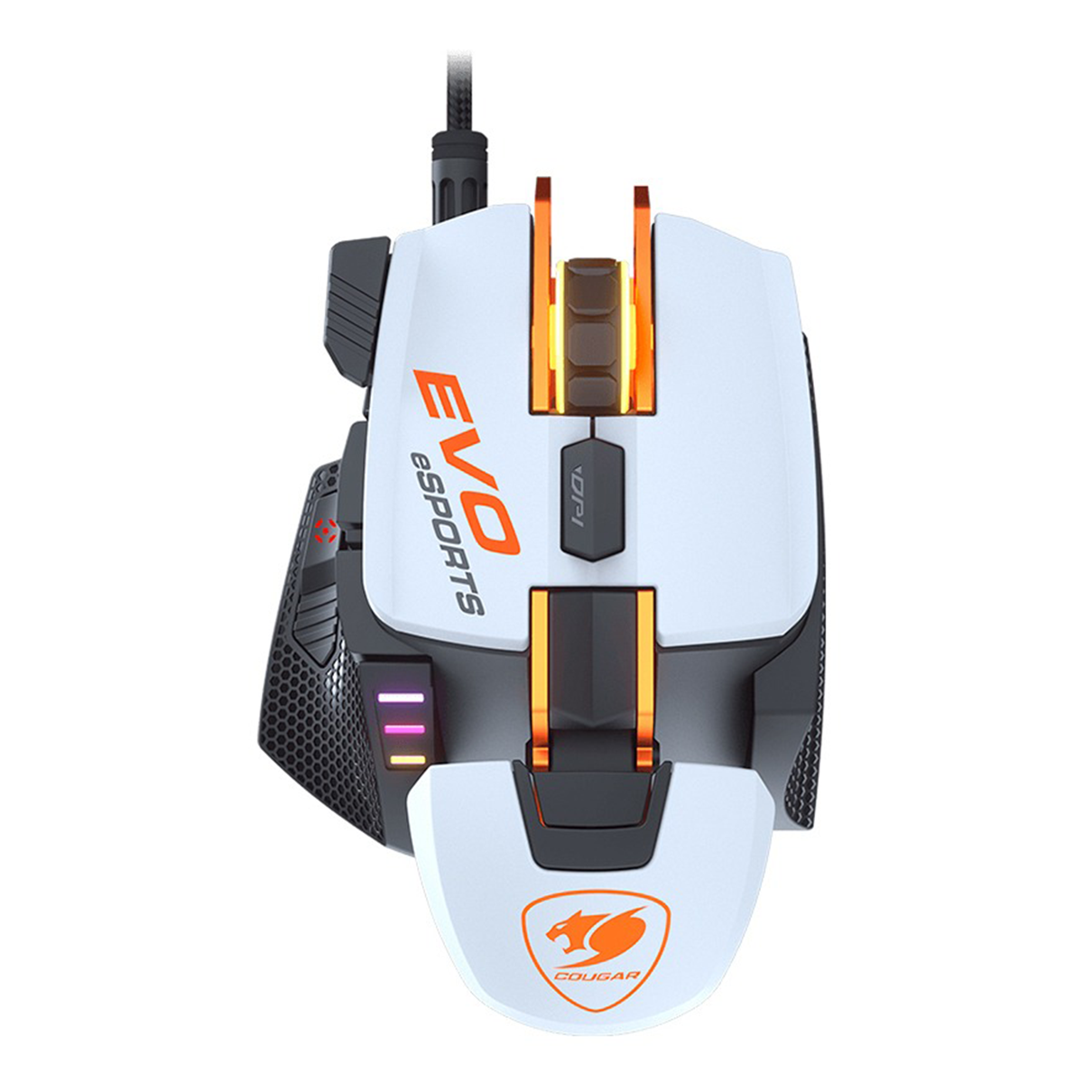 Mouse Gamer Cougar Rgb 700m Evo Esports 8 Botones Blanco