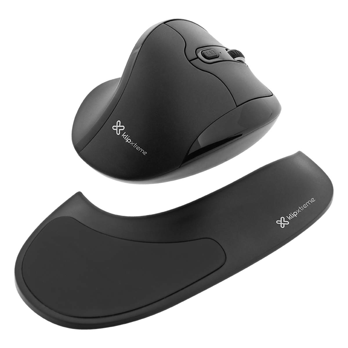 Mouse Inalámbrico Ergonom Semi Vert C/pad Klipxtreme Kmw-750