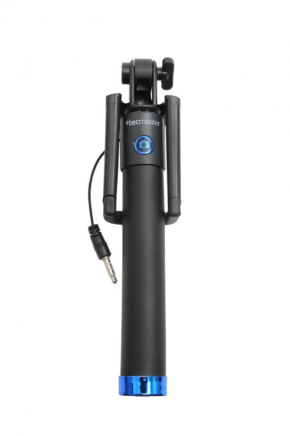 Baston Selfie Universal Tecmaster Con Cable Azul – imagen 4