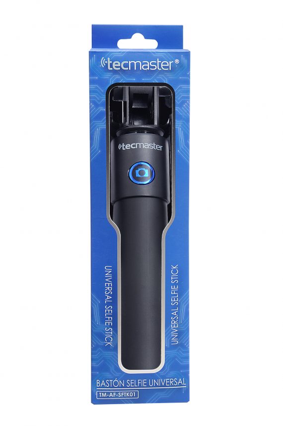 Baston Selfie Universal Tecmaster Con Cable Azul – imagen 3