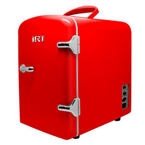 Mini Frigobar Cooler Retro 4 Litros Casa o Auto Irt Rojo