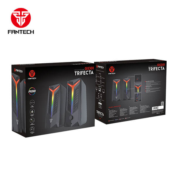 Parlantes Gamer Fantech Trifecta Gs301 Rgb Negro – imagen 4