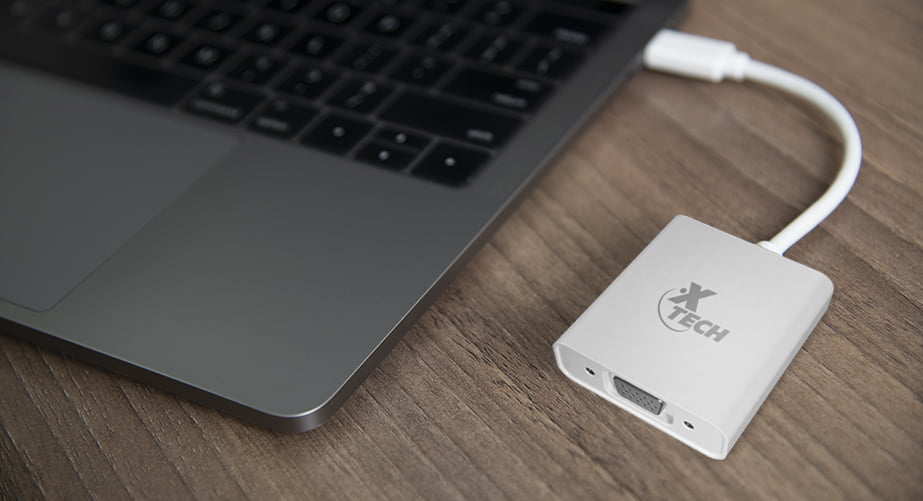 Adaptador Usb Tipo C a VGA Hembra Xtech Blanco – imagen 3