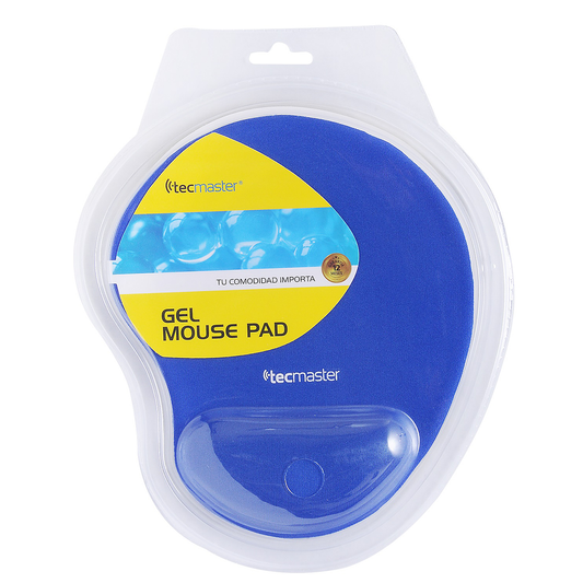 Mousepad Apoya Muñeca Gel Silicona Tecmaster Azul