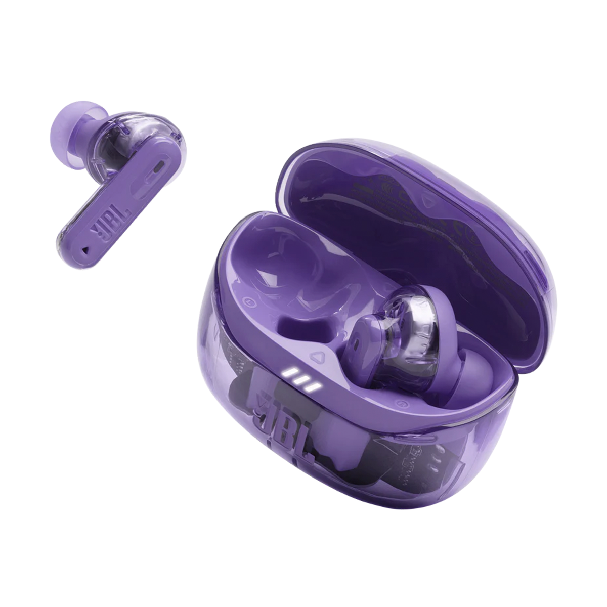 Audifonos In Ear Bluetooth Jbl Tune Beam 2 Ghost Edition Purpura