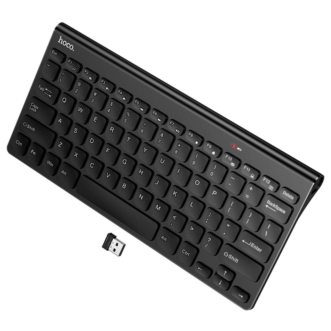 Teclado Inalambrico Wireless Hoco Gm70 Ingles Negro – imagen 2