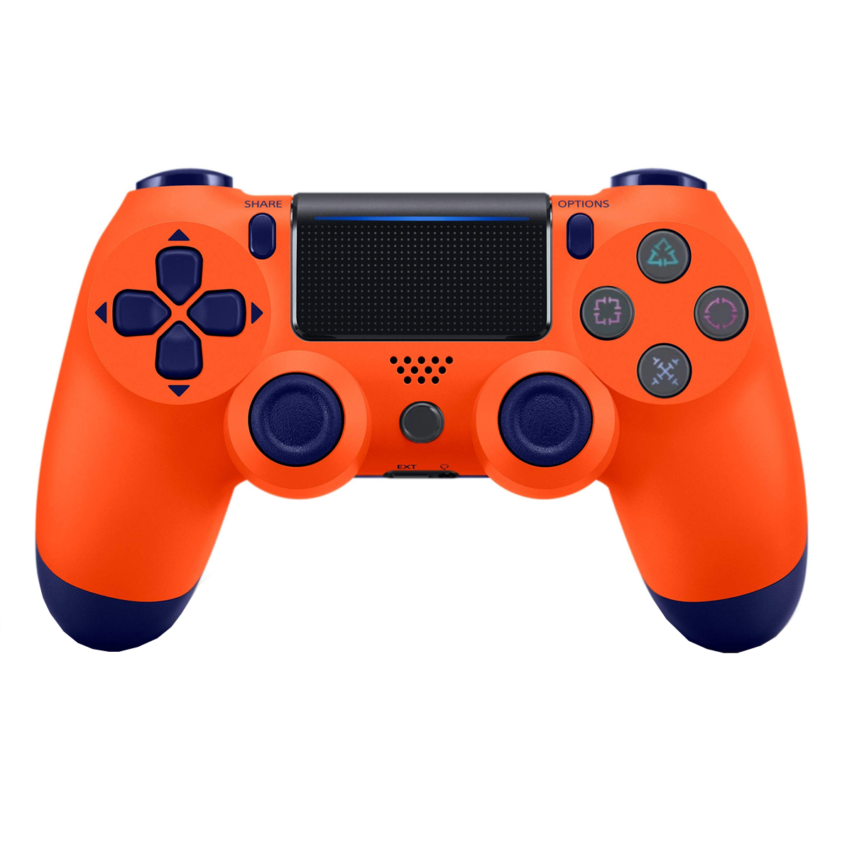 Control Joystick Inalámbrico Ps4 Doubleshock Naranjo Azul
