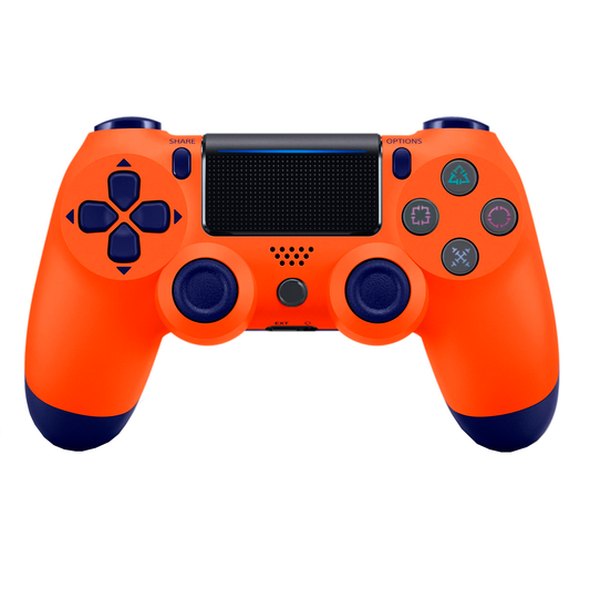 Control Joystick Inalámbrico Ps4 Doubleshock Naranjo Azul