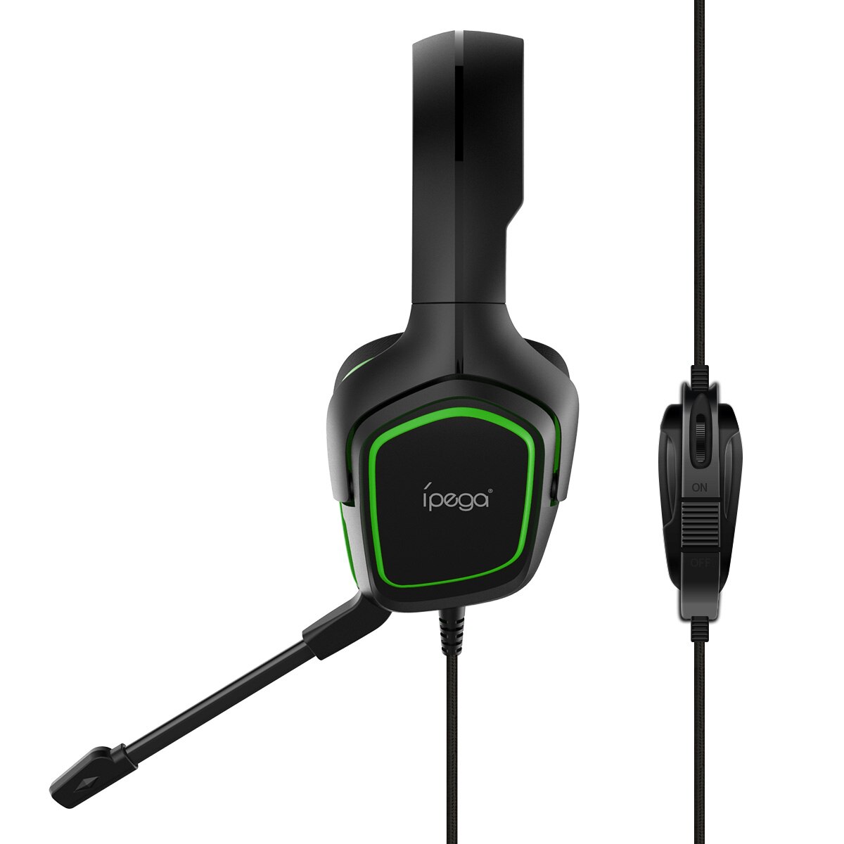 Audifono Gamer Ipega Pg-r006 Pc Ps4 Switch Xbox One Negro Verde – imagen 2