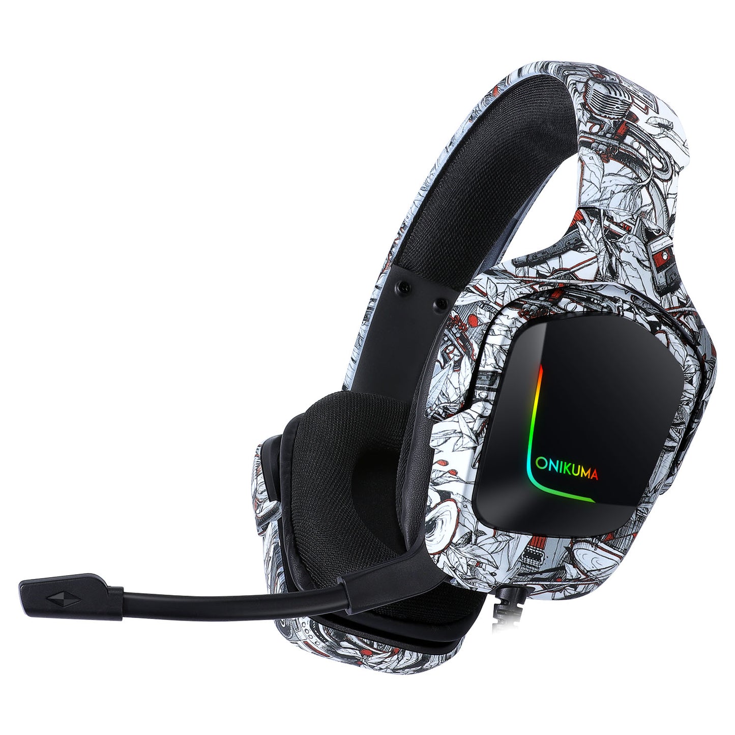Audfonos Gamer Onikuma K20 Rgb Pc Ps4 Switch Xbox Camuflado – imagen 4