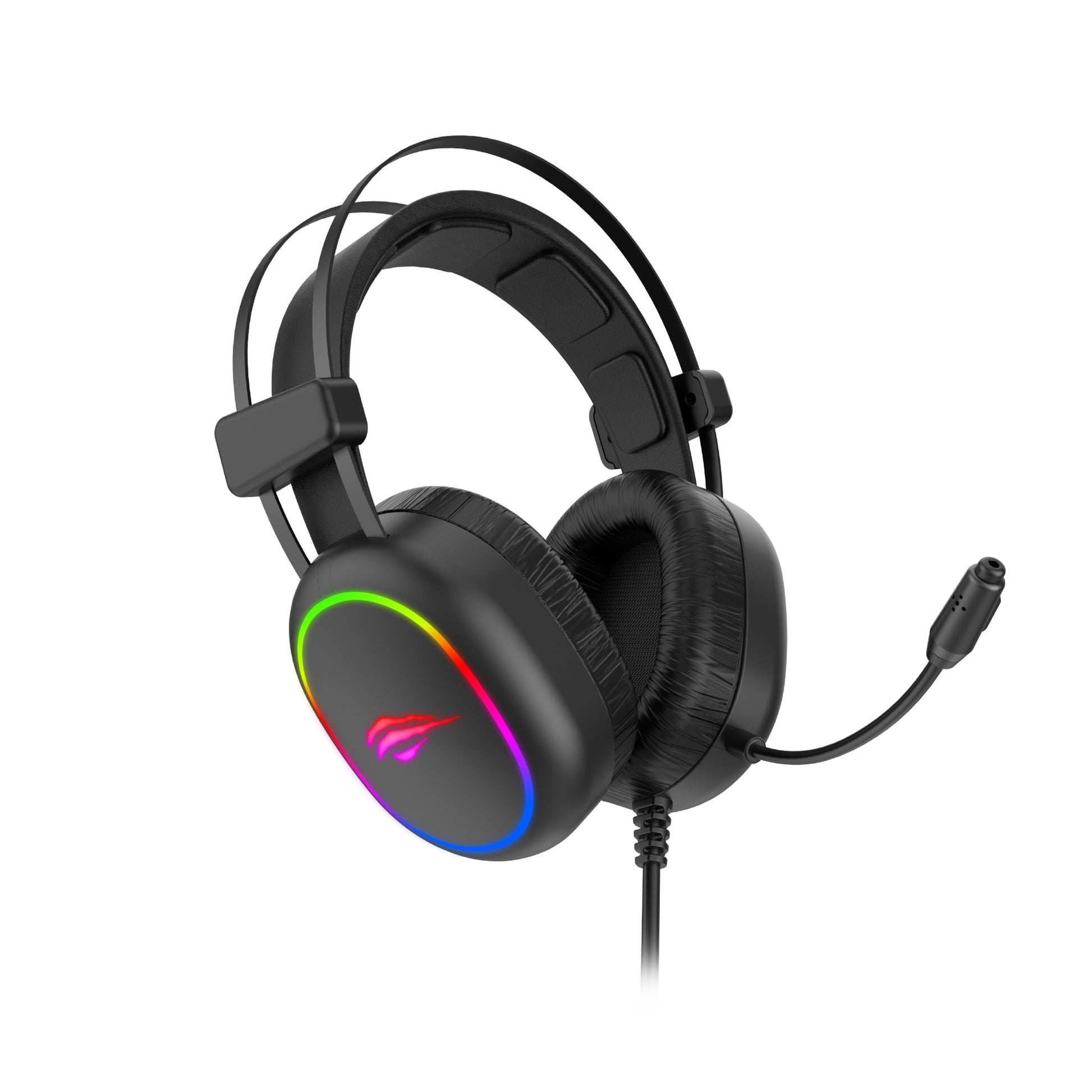 Audifonos Gamer Gamenote H2016d Rgb Pc Negro – imagen 2