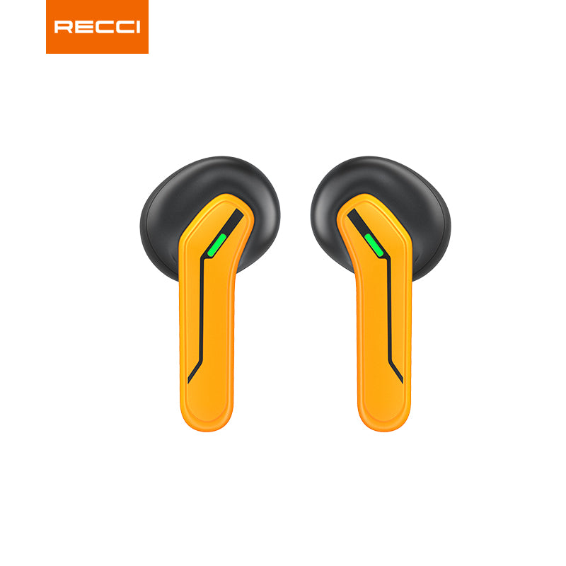 Audifonos Gamer Bluetooth Recci Rep-w28 Hornet Hi-fi Led Amarillo – imagen 3