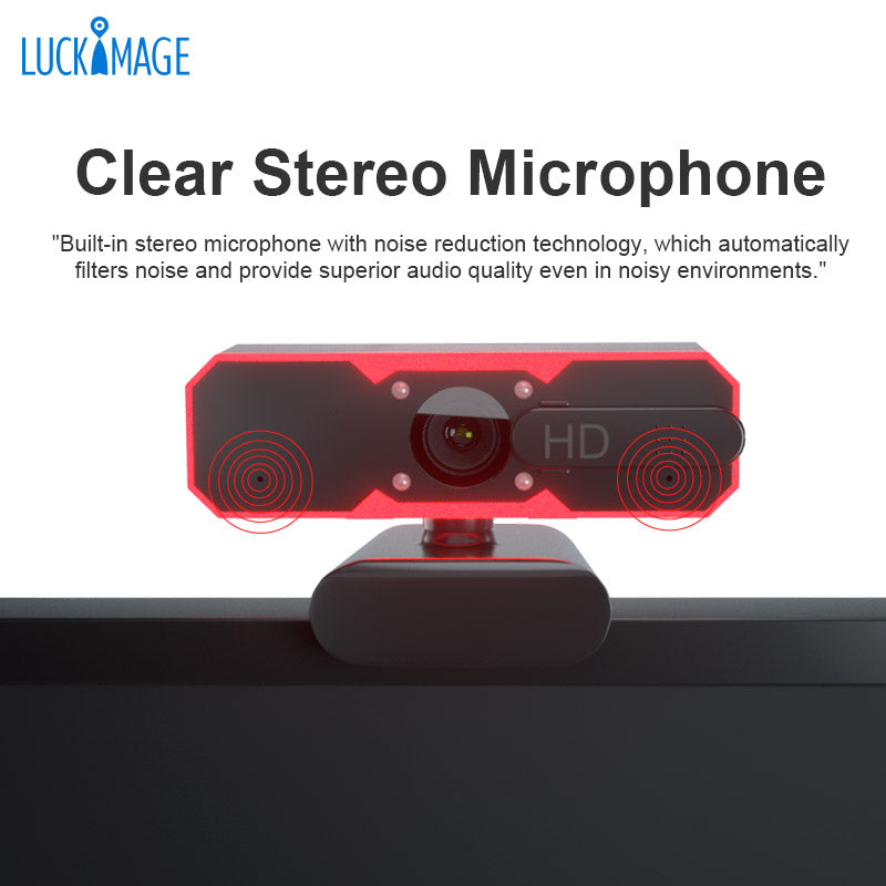 Camara Web Webcam Gamer Full Hd 1080p Rgb Negro – imagen 2