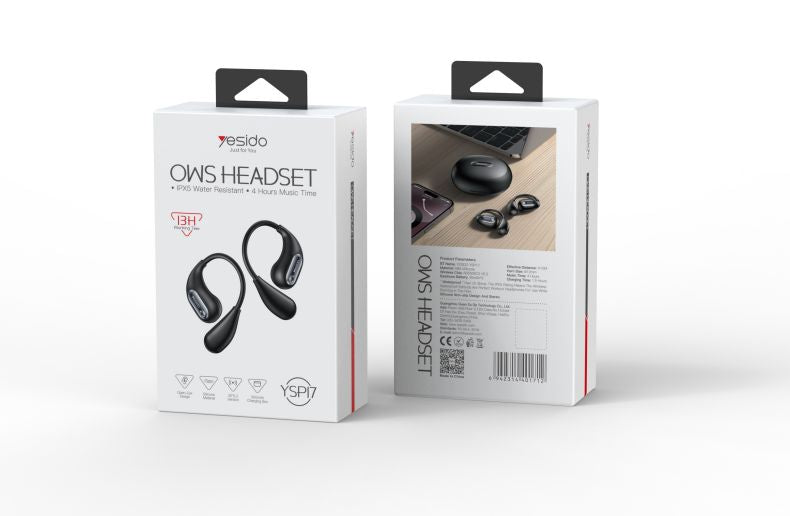 Audífonos Bluetooth Ows Yesido Ysp17 Waterproof Negro – imagen 4
