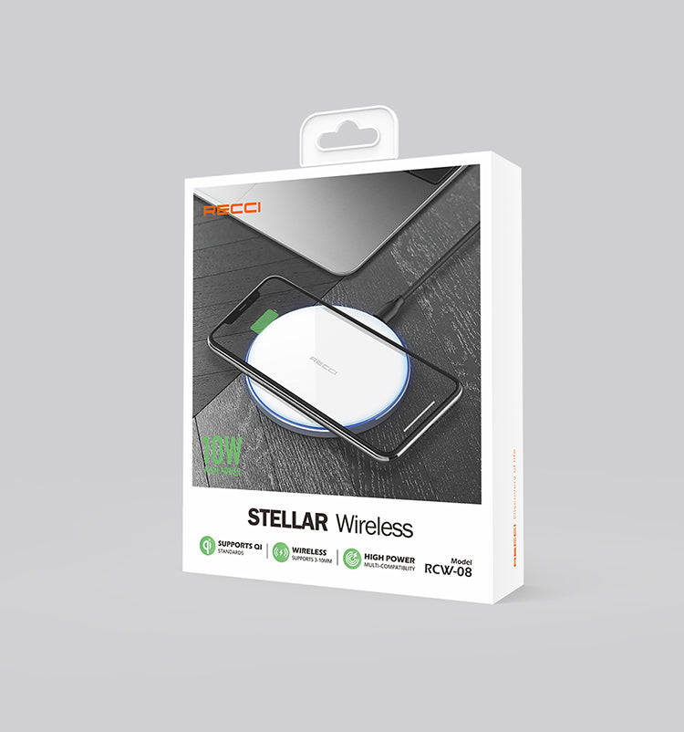 Cargador Inalámbrico Recci Rcw-08 10w Negro – imagen 3