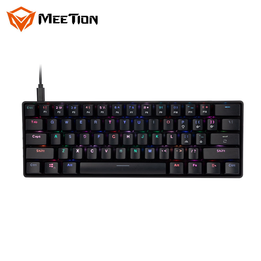 Teclado Gamer Meetion MT-Mk005 60% Español Negro – imagen 3