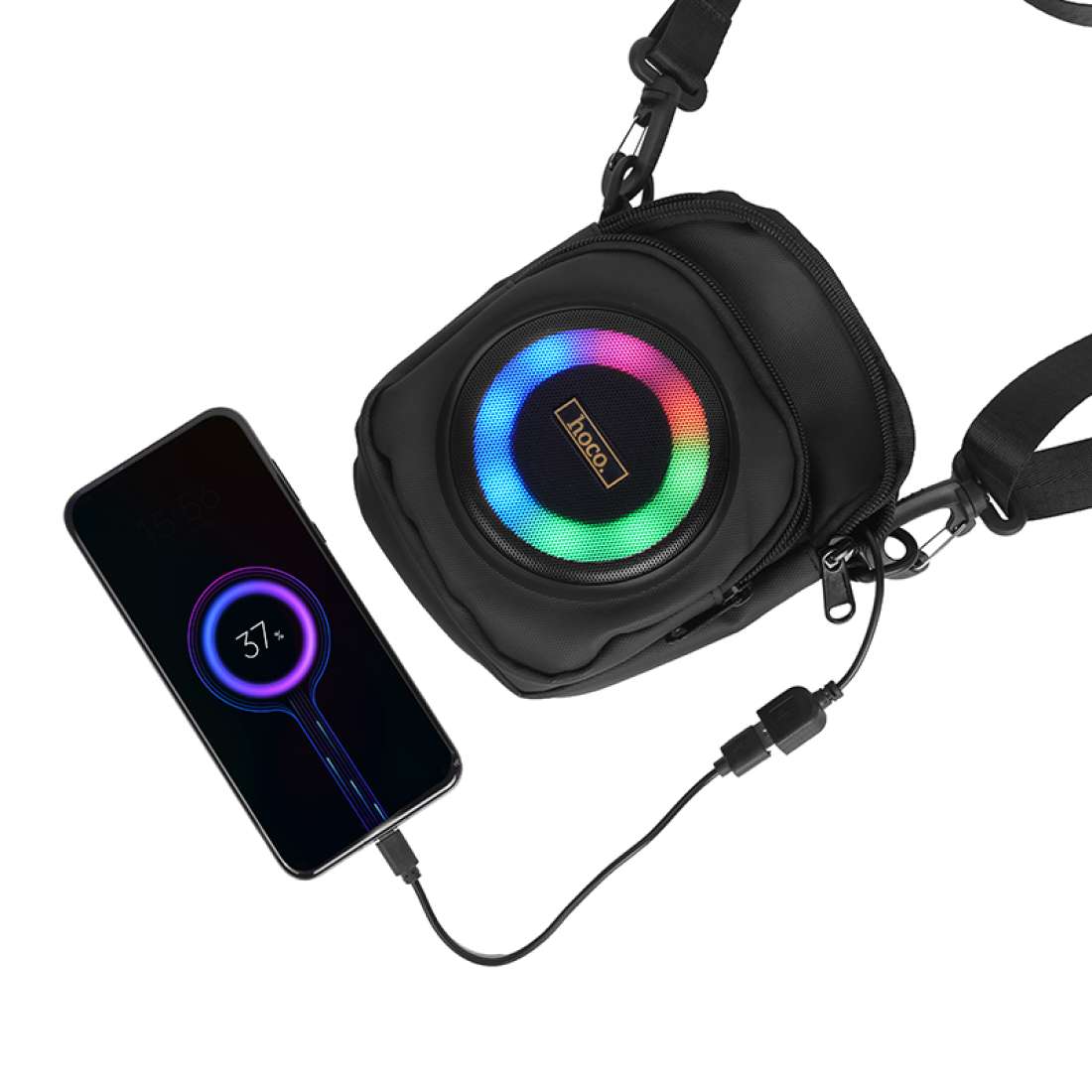 Parlante Bluetooth Hoco Hc41 Tf Usb Aux Tws 8w Negro – imagen 2
