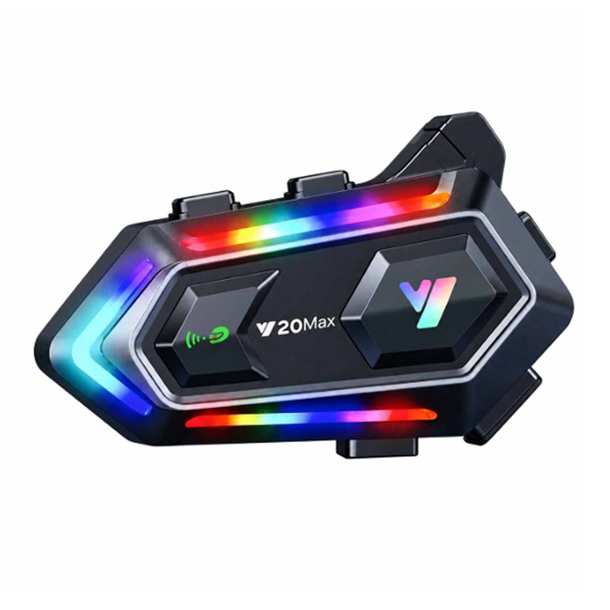 Intercomunicador Para Casco Moto Bluetooth Moto Y20 Max Negro