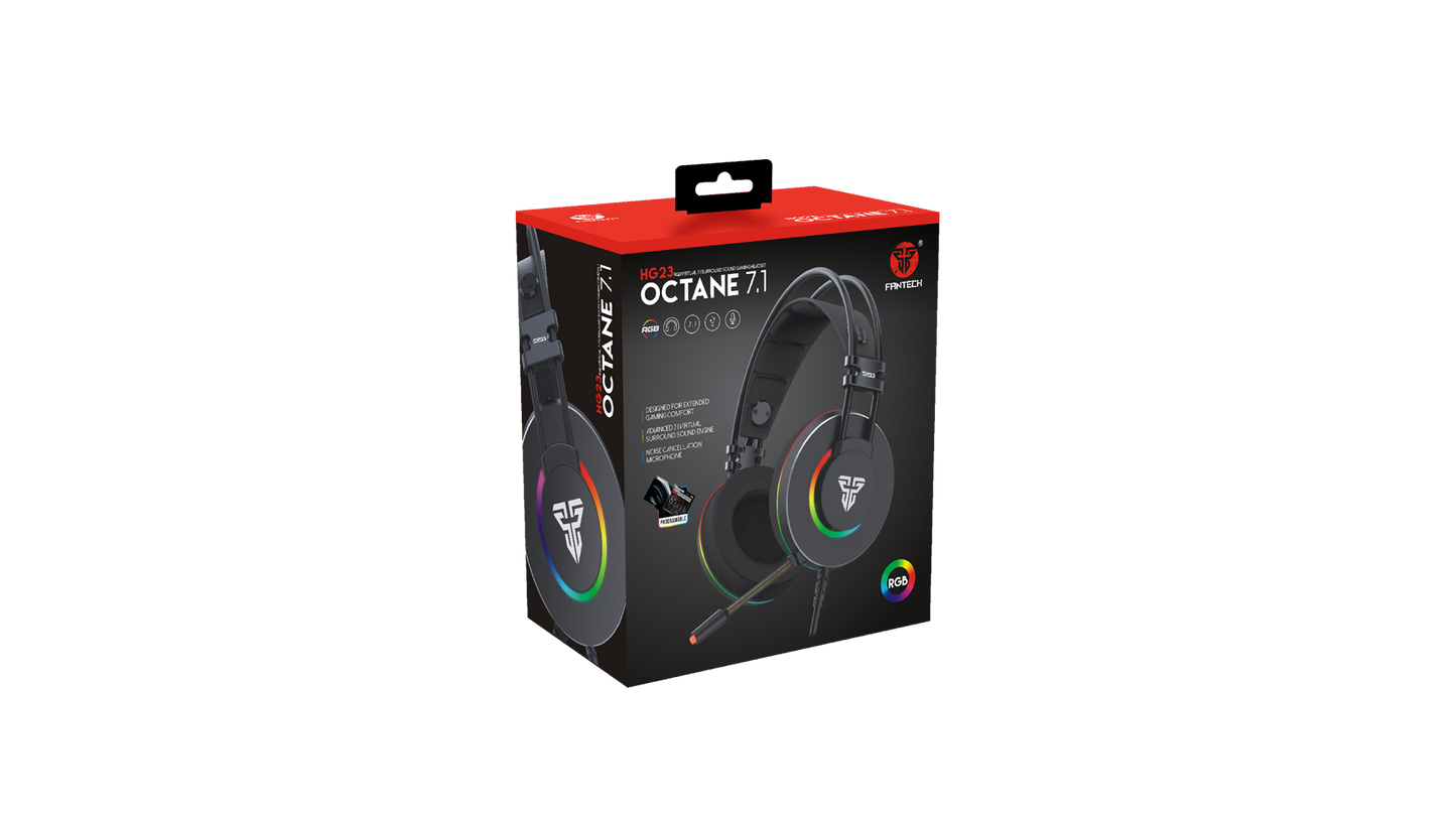 Audifono Gamer Fantech Hg23 Octane Rgb 7.1 Pc Ps4 Negro – imagen 3