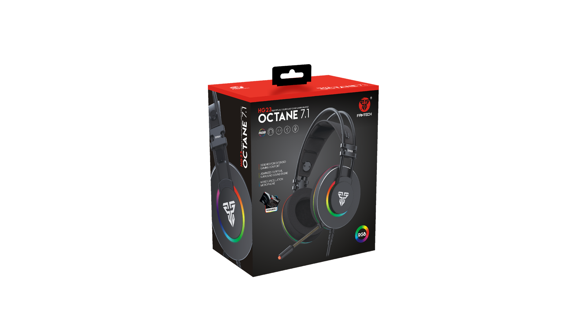 Audifono Gamer Fantech Hg23 Octane Rgb 7.1 Pc Ps4 Negro – imagen 3