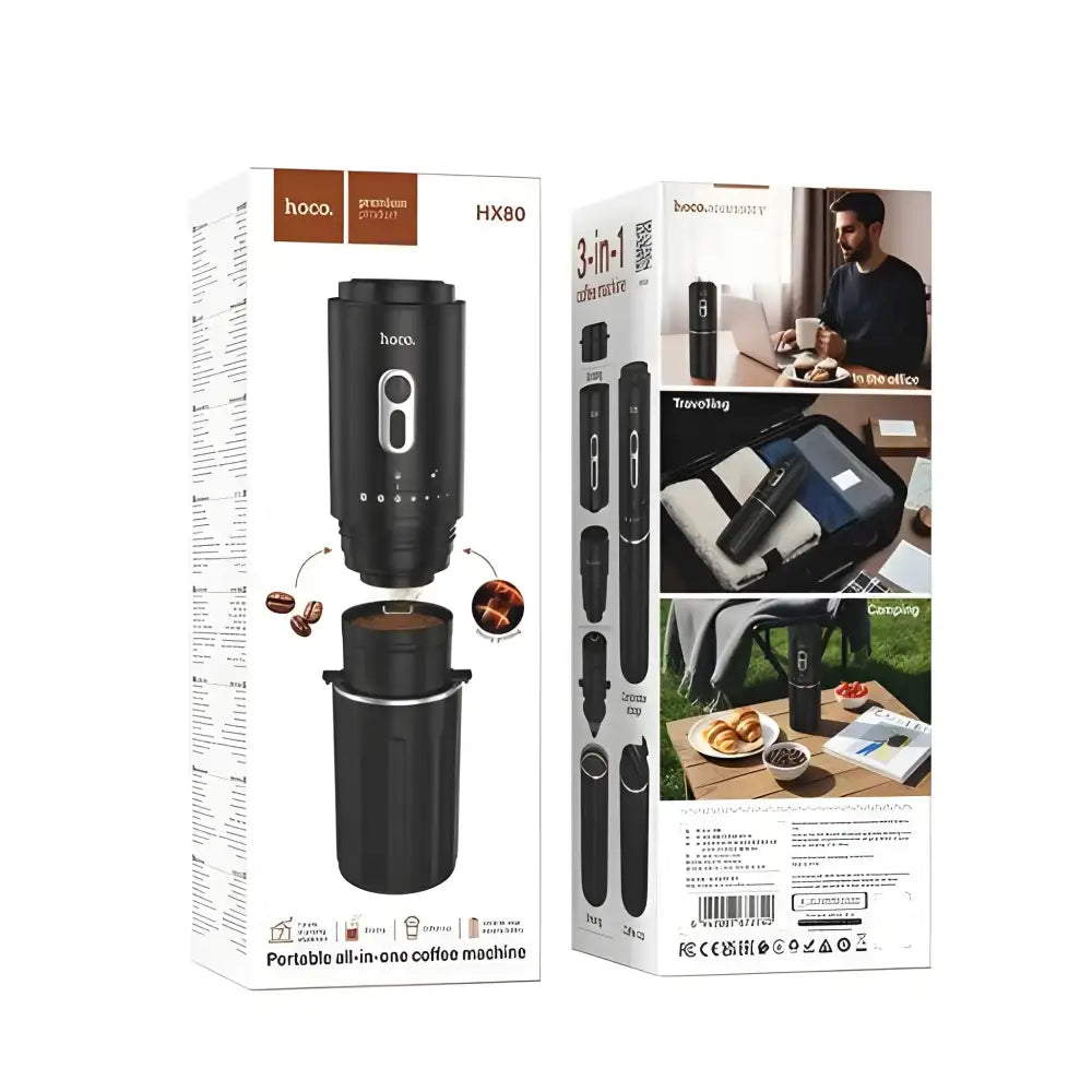 Cafetera Portatil Hoco Hx80 Negro – imagen 3