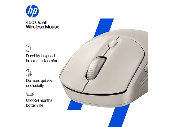 Mouse Inalambrico Dual Hp 400 Quiet Rosa – imagen 3