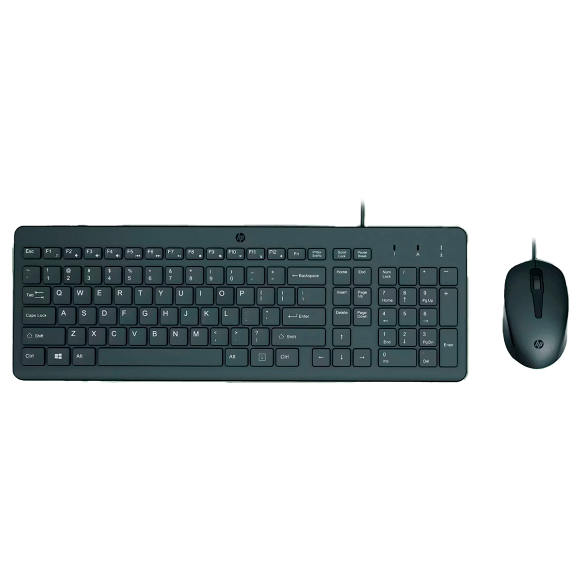 Kit Teclado + Mouse Alambrico Hp 150 (240J7AA) Negro