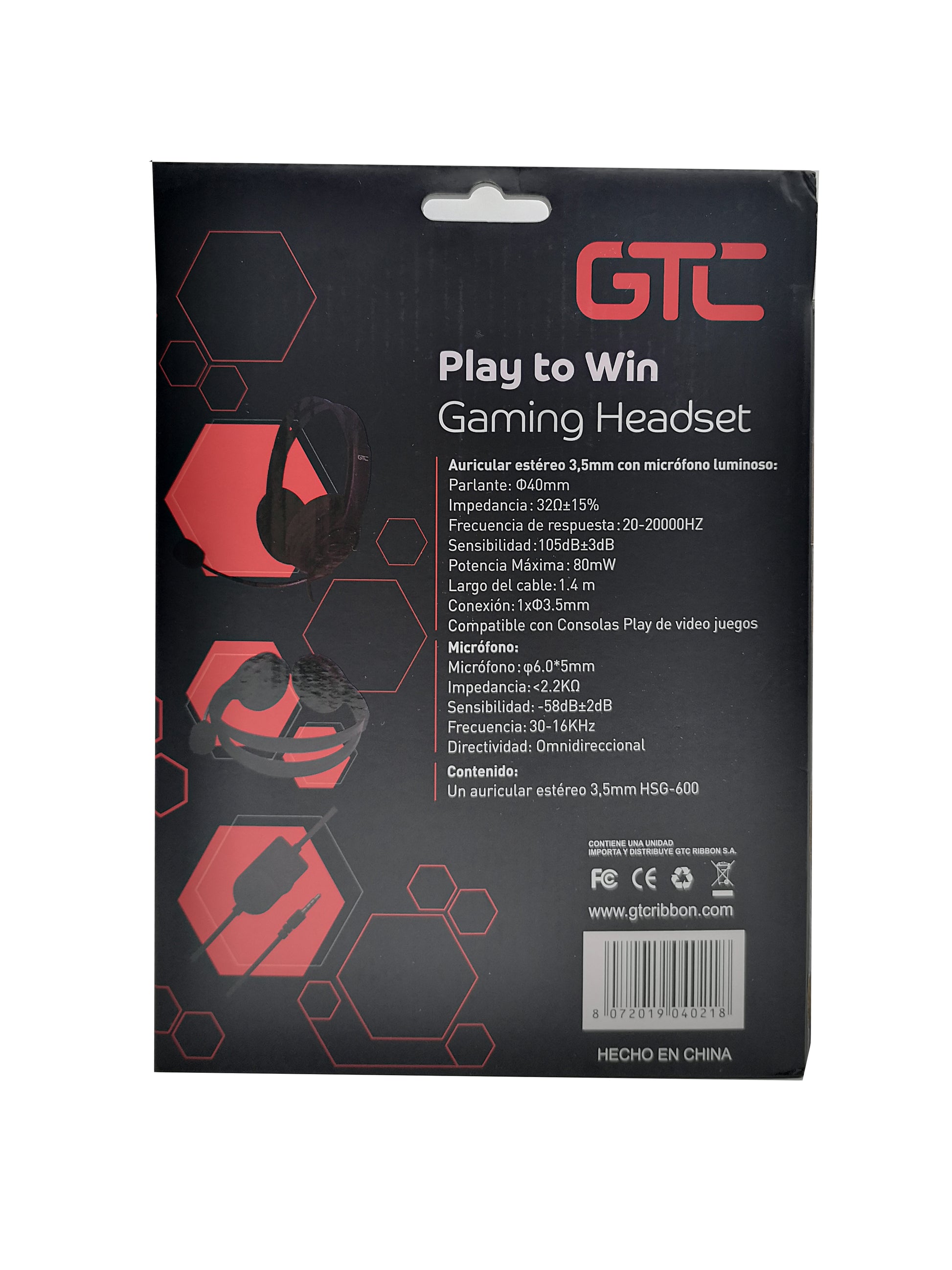 Audífono Gamer Microfono Gtc H600 Pc Ps4 Switch Xbox – imagen 3