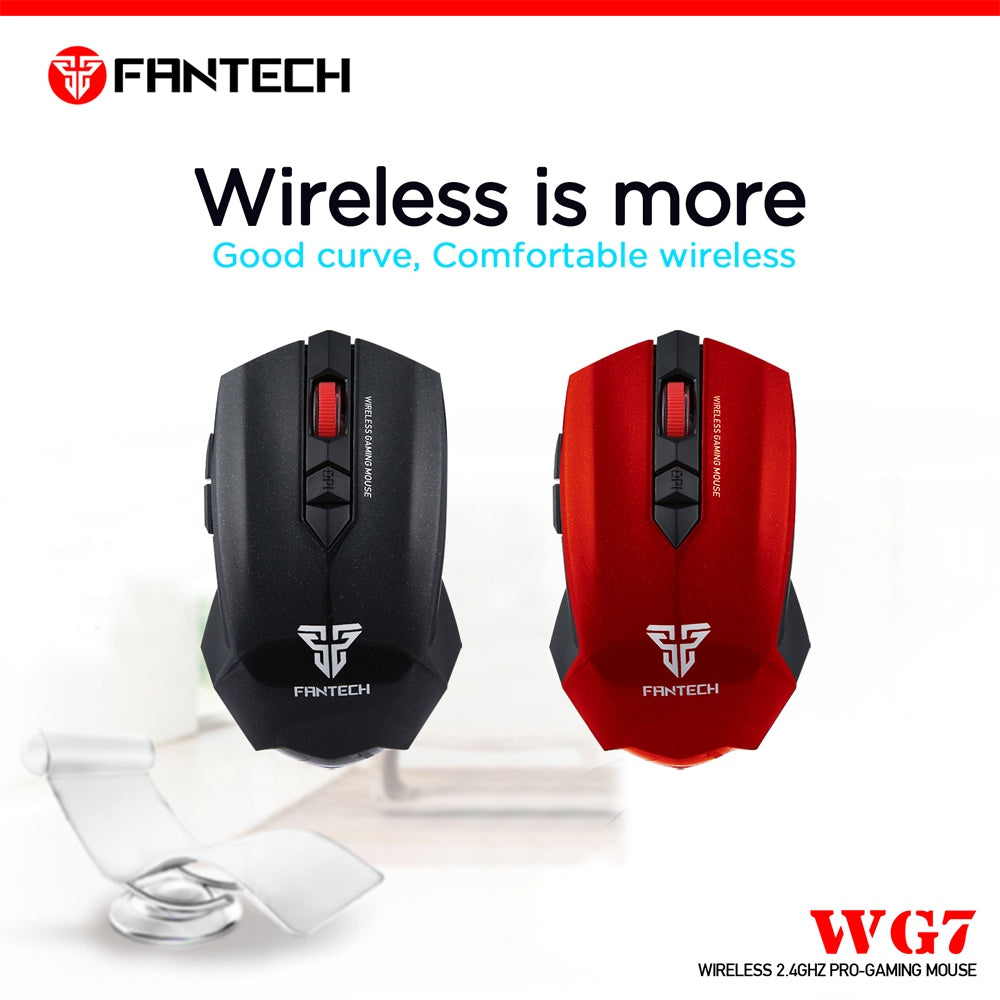 Mouse Gamer Fantech Inalambrico Wg7 Rojo – imagen 2