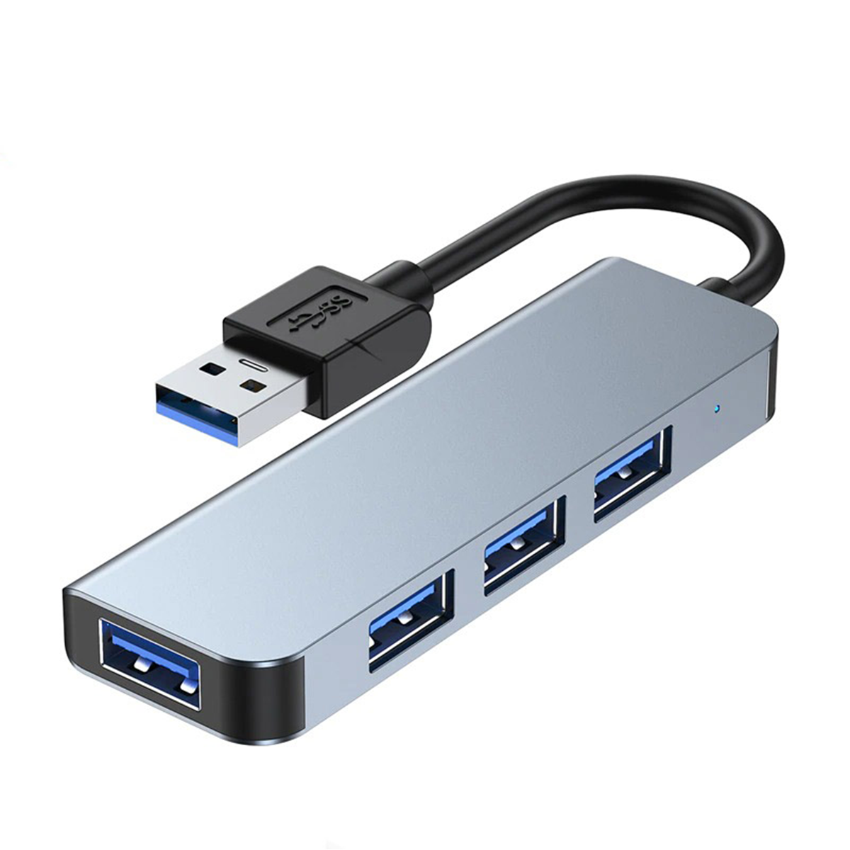 Adaptador 4 en 1 USB 3.0x1 + USB 2.0x3 YL-2013u Negro