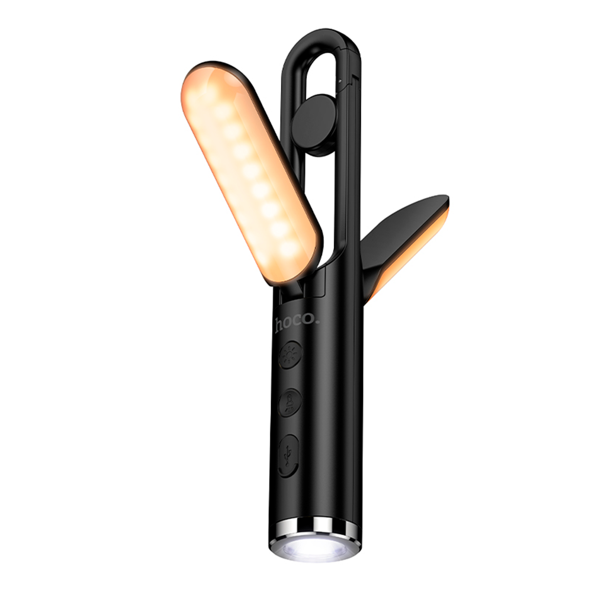 Lampara Linterna Recargable Colgante Hoco Hx13 Negro