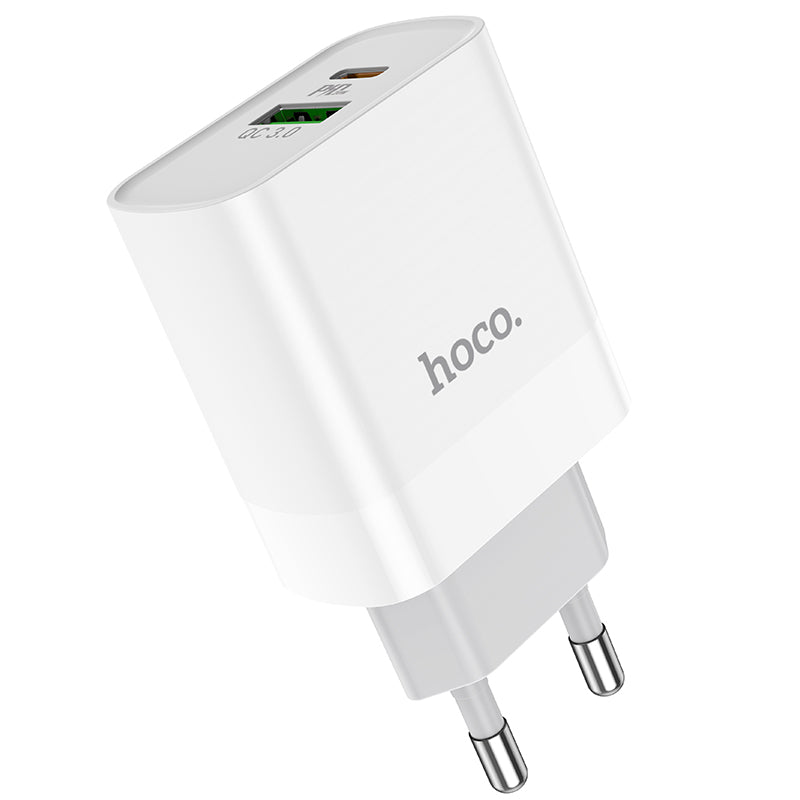 Cargador + Cable Iphone Ipad Tipo C Hoco Qc 3.0 20w Blanco – imagen 5