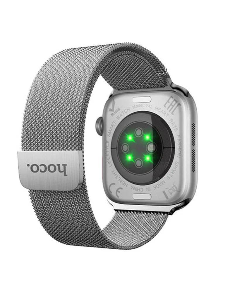 Reloj Smartwatch Hoco Y42 Bluetooth Ipx6 Tft Gris – imagen 3