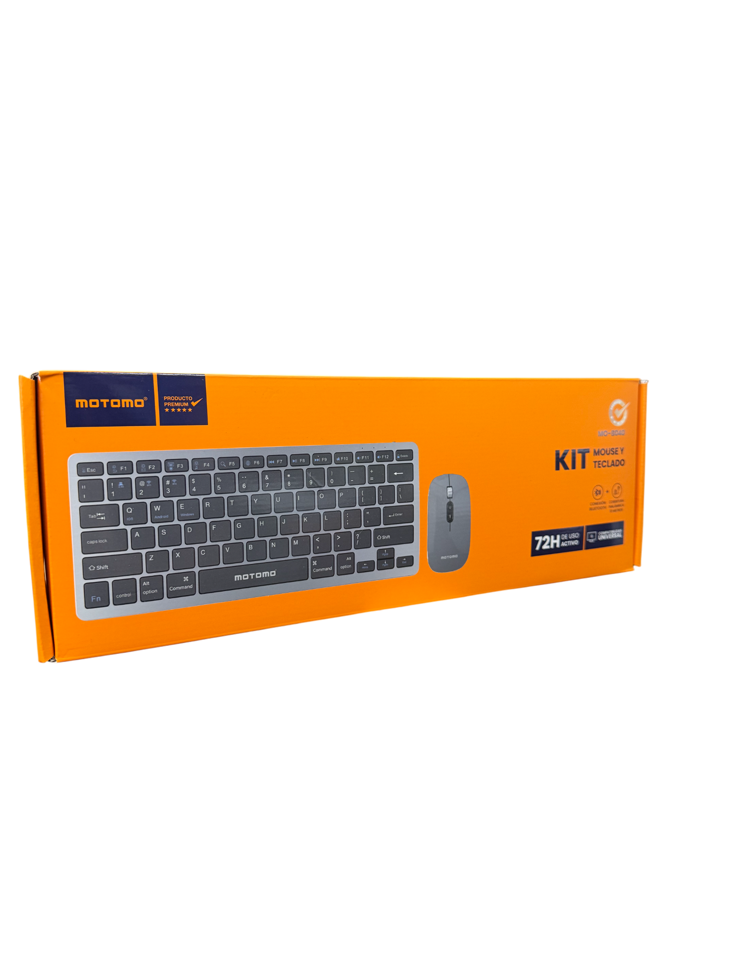 Kit Teclado + Mouse Inalámbrico Motomo Mo-b040 Negro – imagen 2