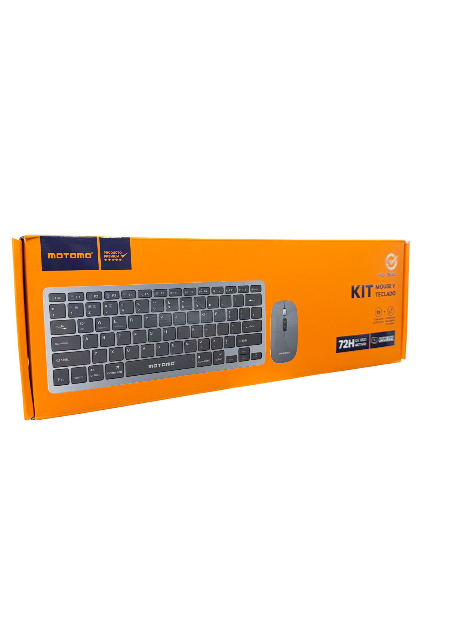 Kit Teclado + Mouse Inalámbrico Motomo Mo-b040 Negro – imagen 2