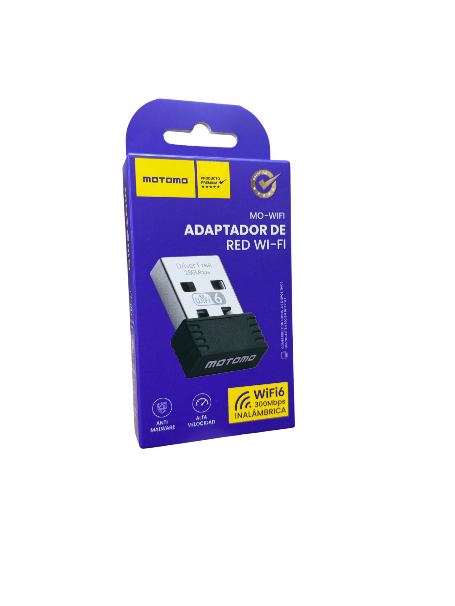 Adaptador Usb Wifi Motomo 300mbps Negro – imagen 2