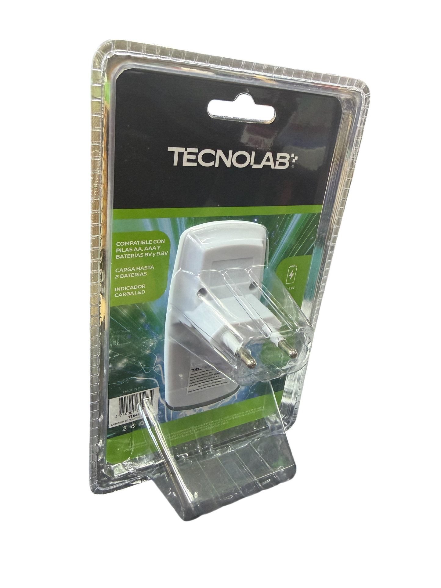 Cargador De Pilas Tecnolab Tl841 Aa y aaa 9v Blanco – imagen 2