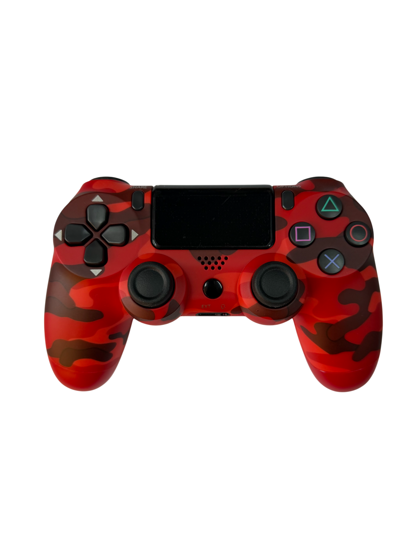 Control Joystick Inalámbrico Ps4 Doubleshock Camuflado Rojo