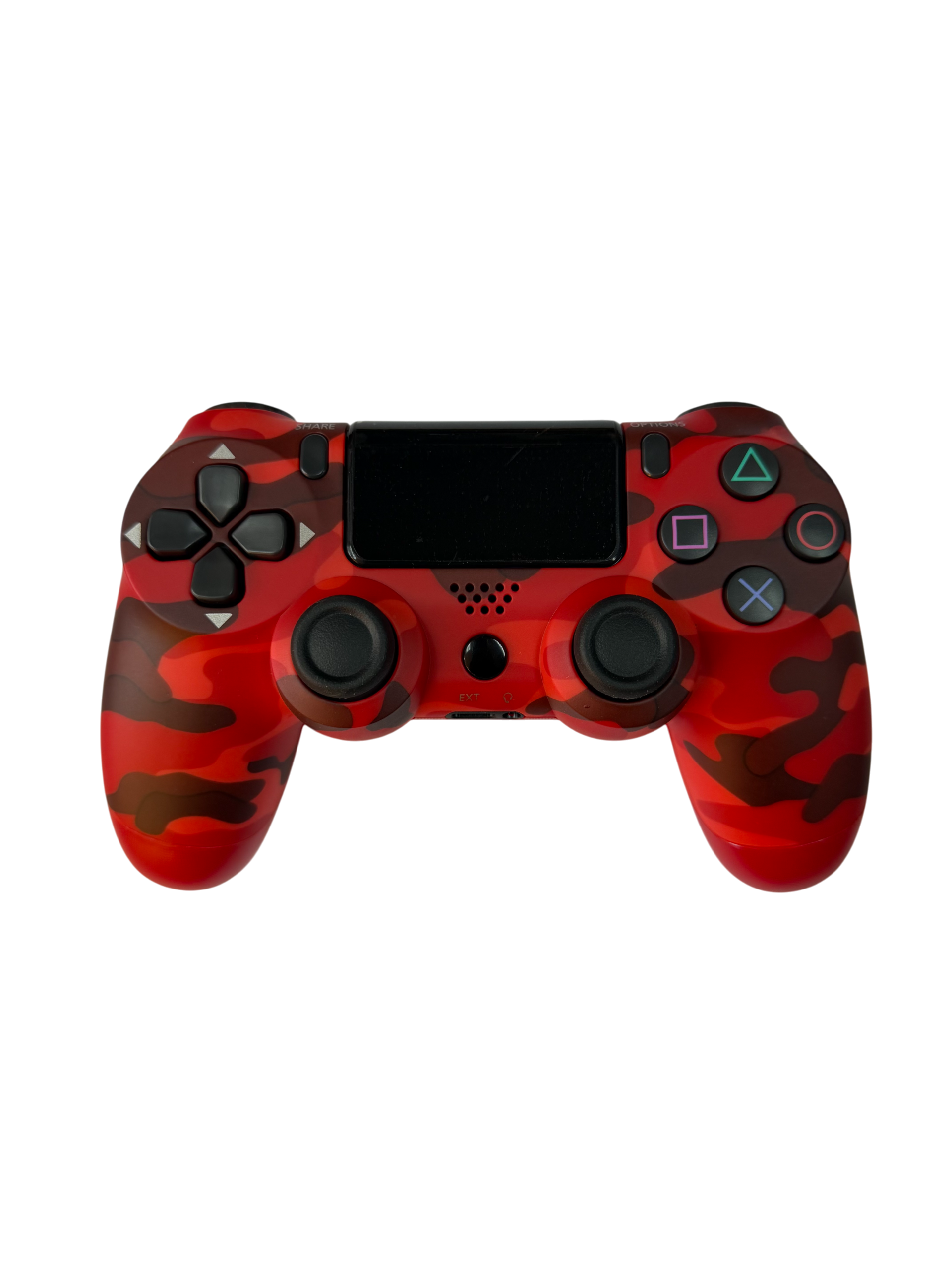 Control Joystick Inalámbrico Ps4 Doubleshock Camuflado Rojo