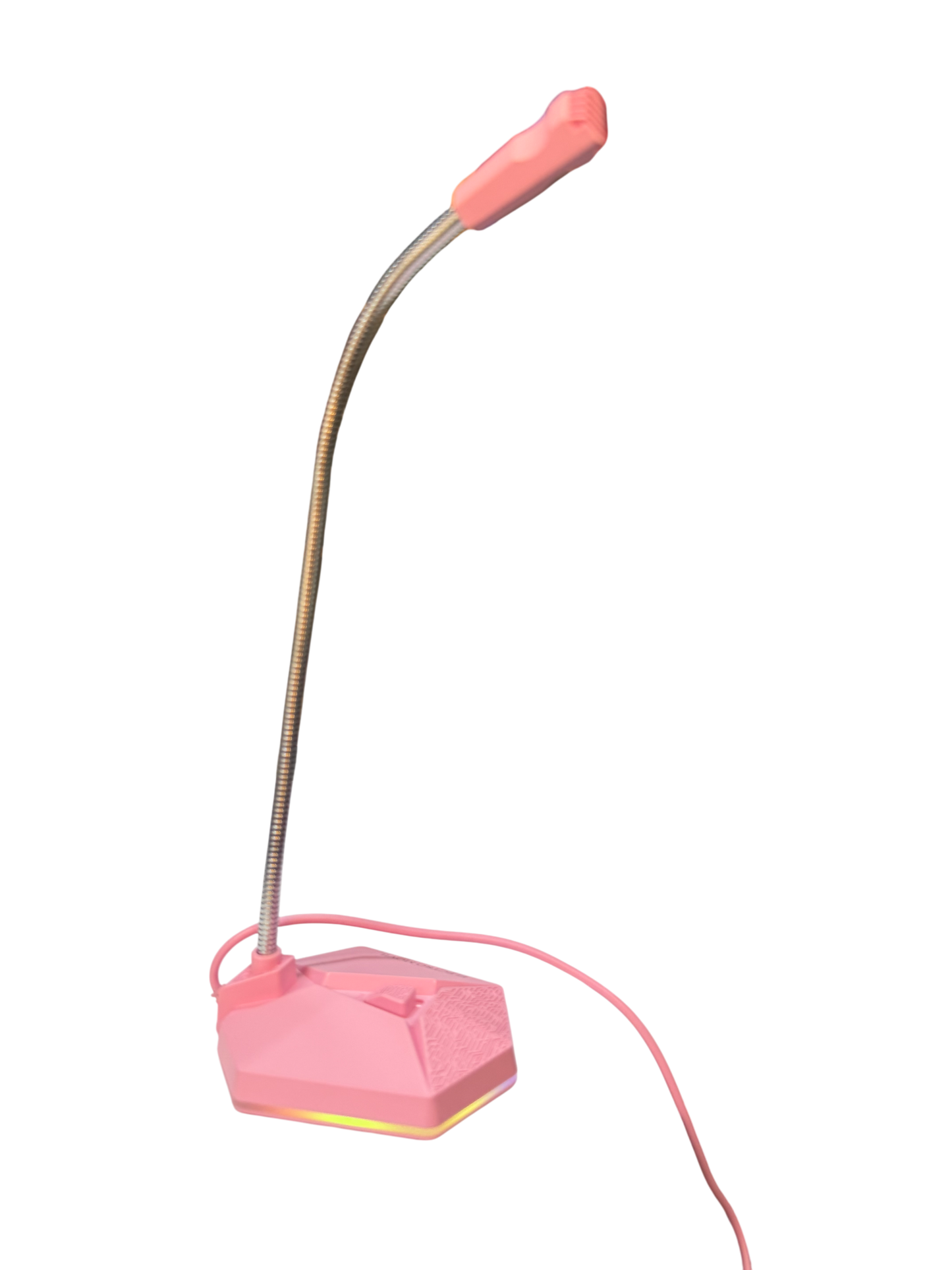 Micrófono Gamer Condensador Omnidireccional Usb Rgb Rosado – imagen 3