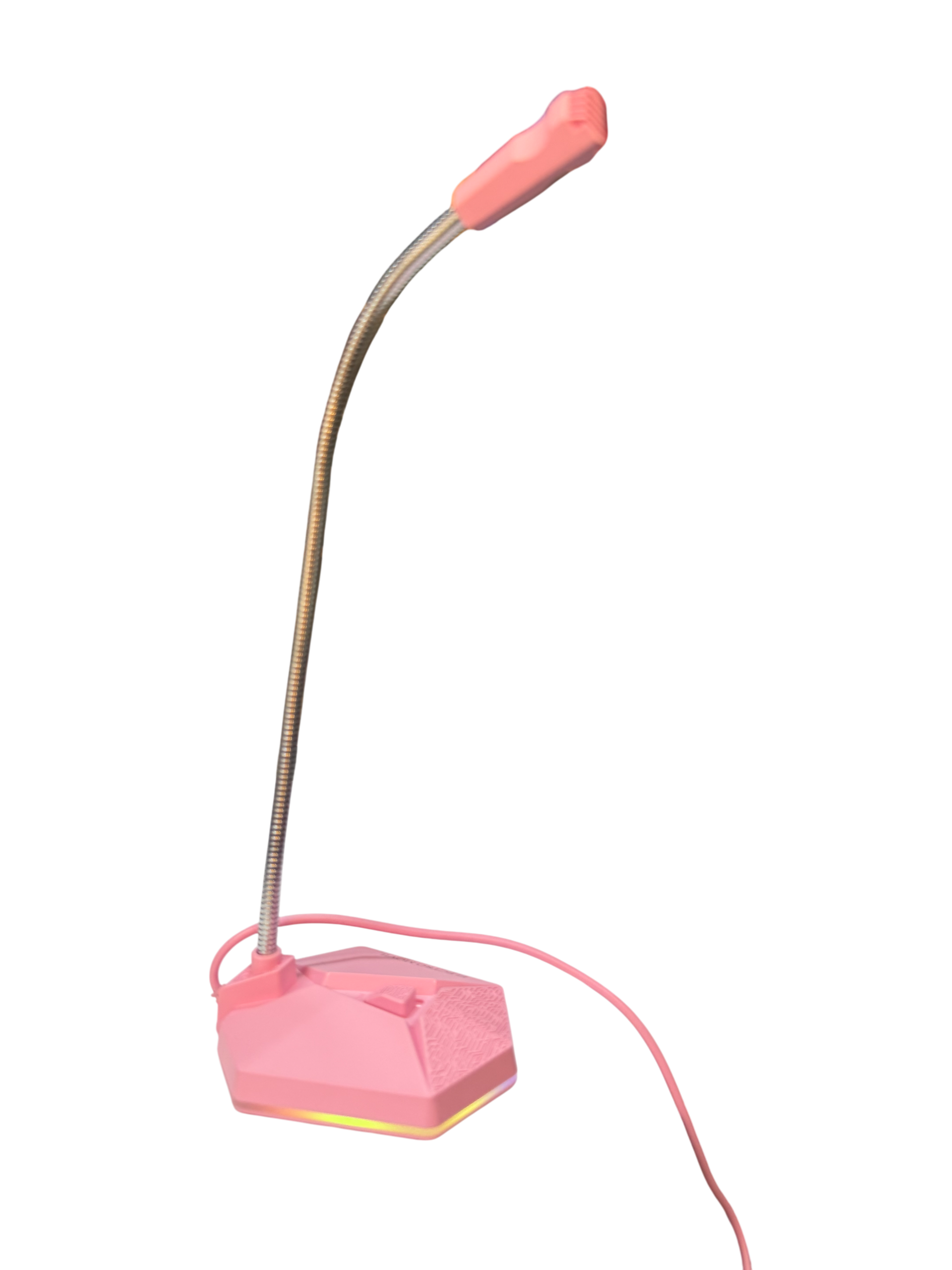 Micrófono Gamer Condensador Omnidireccional Usb Rgb Rosado – imagen 3