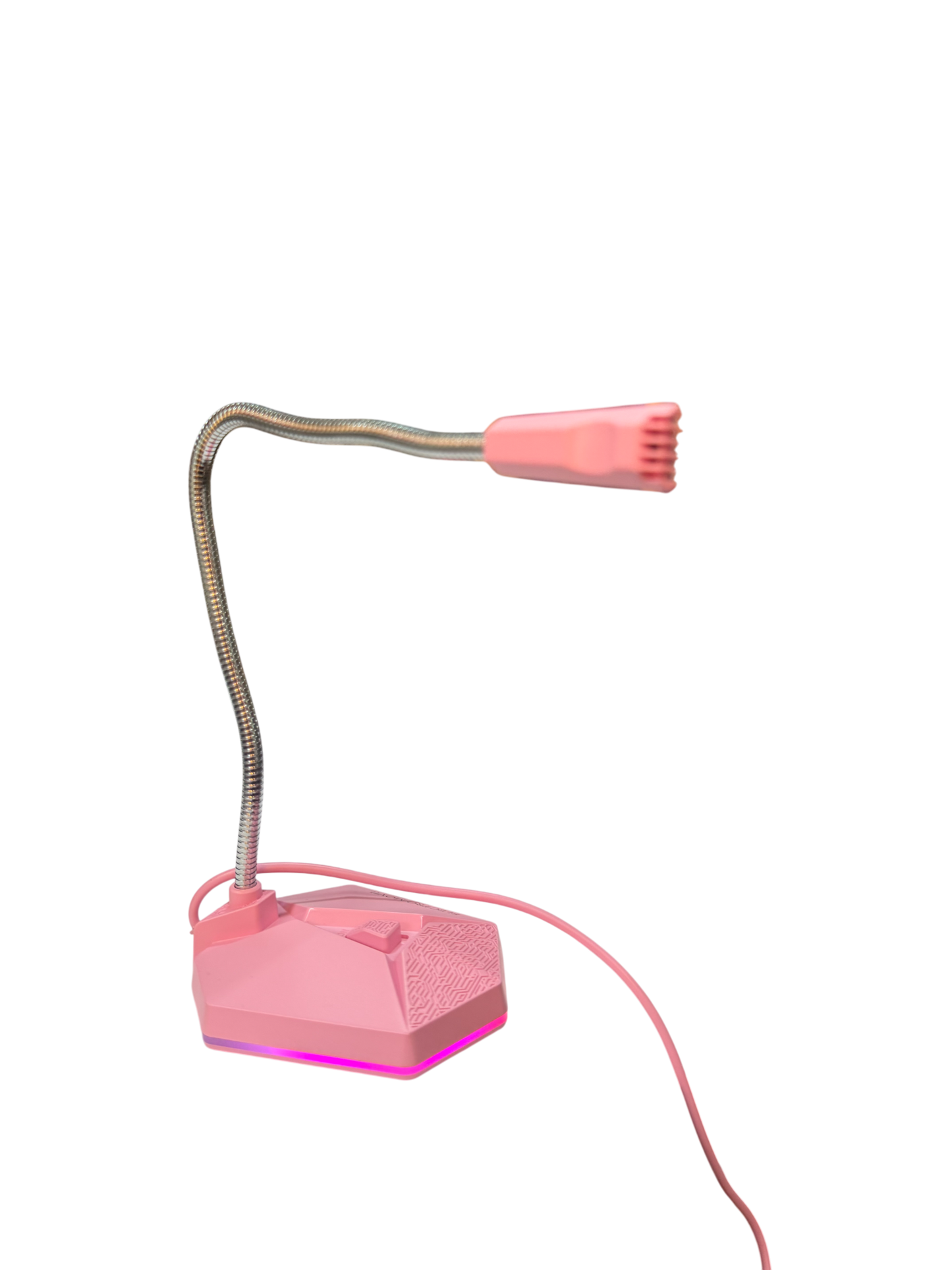 Micrófono Gamer Condensador Omnidireccional Usb Rgb Rosado – imagen 4